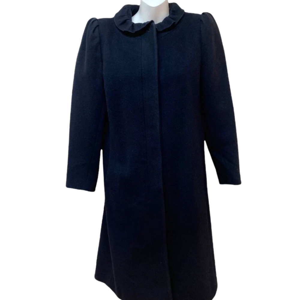 VTG Union Forecaster of Boston RARE wool ruffle collar dress jacket 6 P winter